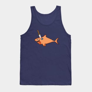 shark impaled by a sword Tank Top